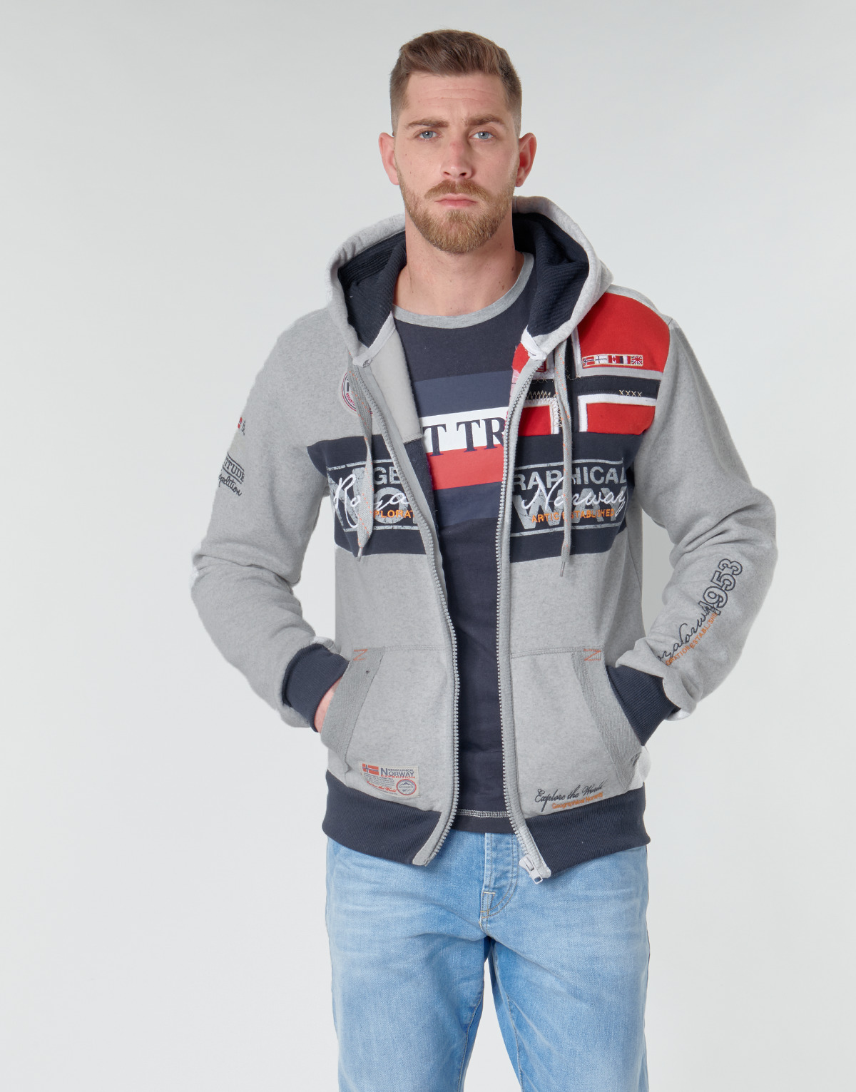 Geographical Norway Gris chiné FLYER 3SEflpMQ