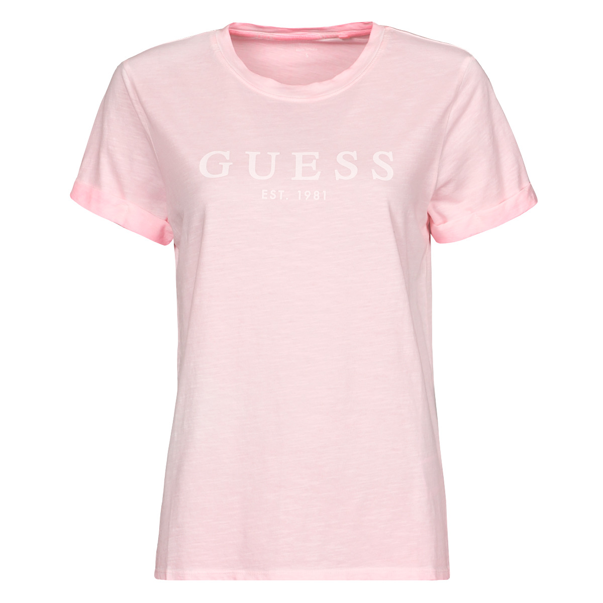 Guess Rose ES SS GUESS 1981 ROLL CUFF TEE FAWi7YPY