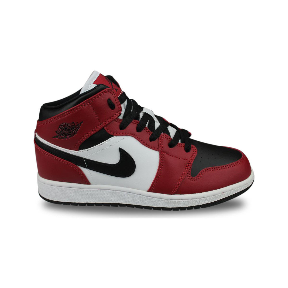 Nike Noir Air Jordan 1 Mid Chicago Black Toe Noir 5rTGhriF