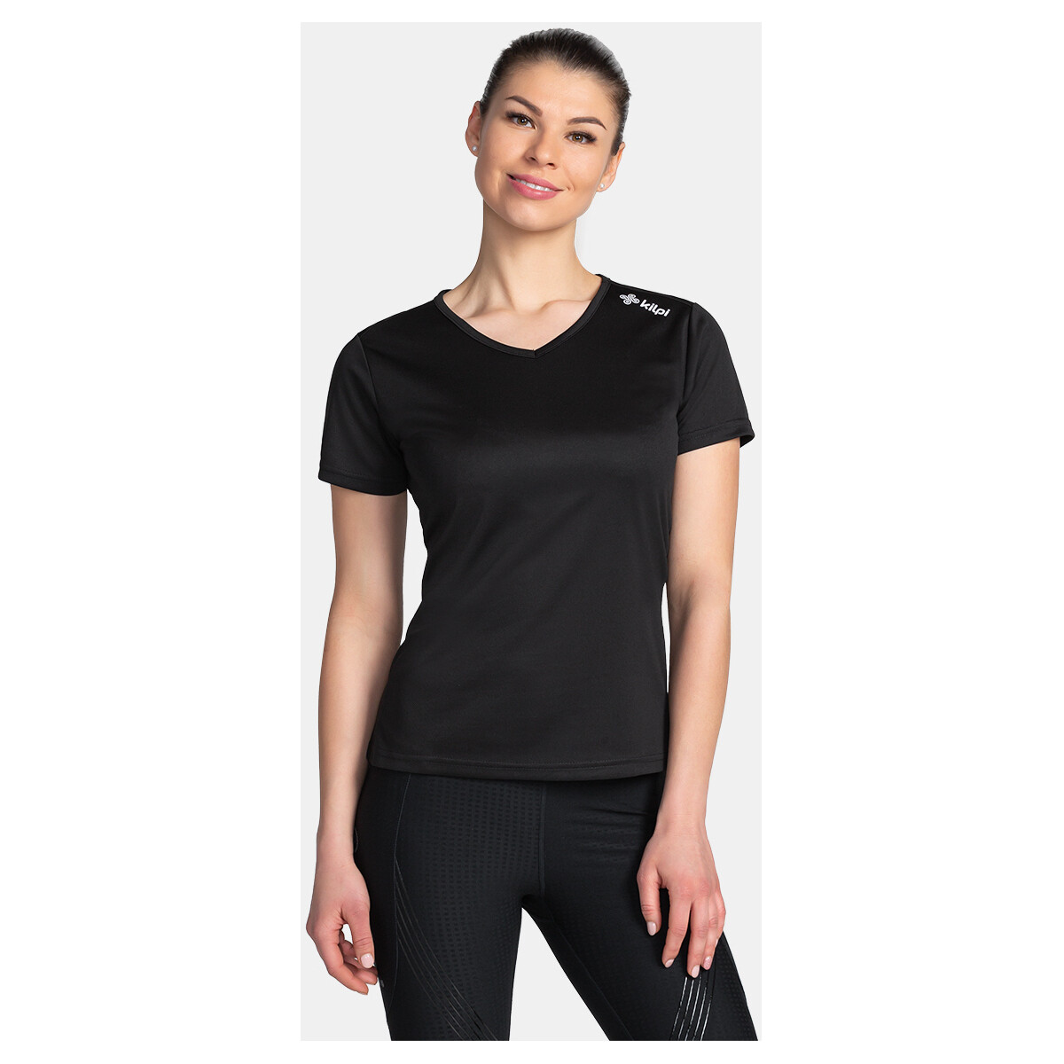 Kilpi Noir T-shirt fonctionnel pour femme DIMARO-W 48PTHJ8n